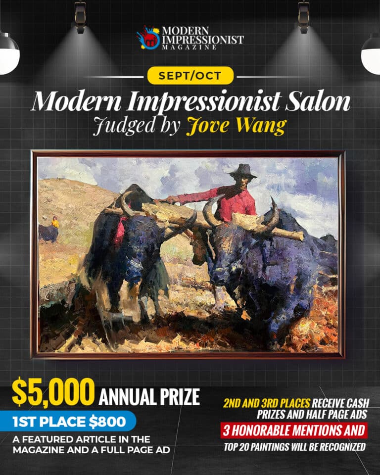 The Sept/Oct Modern Impressionist Salon is going on now! Judged by Jove Wang! Enter Today!