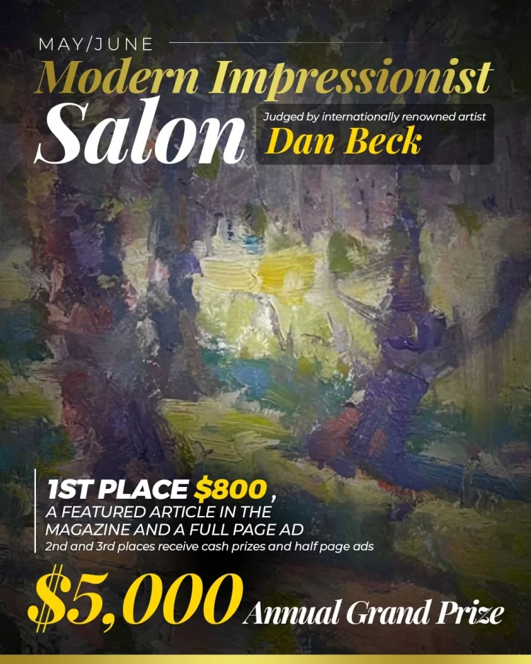 The May/June Modern Impressionist Salon is going on now! Judged by Dan Beck! Enter today!